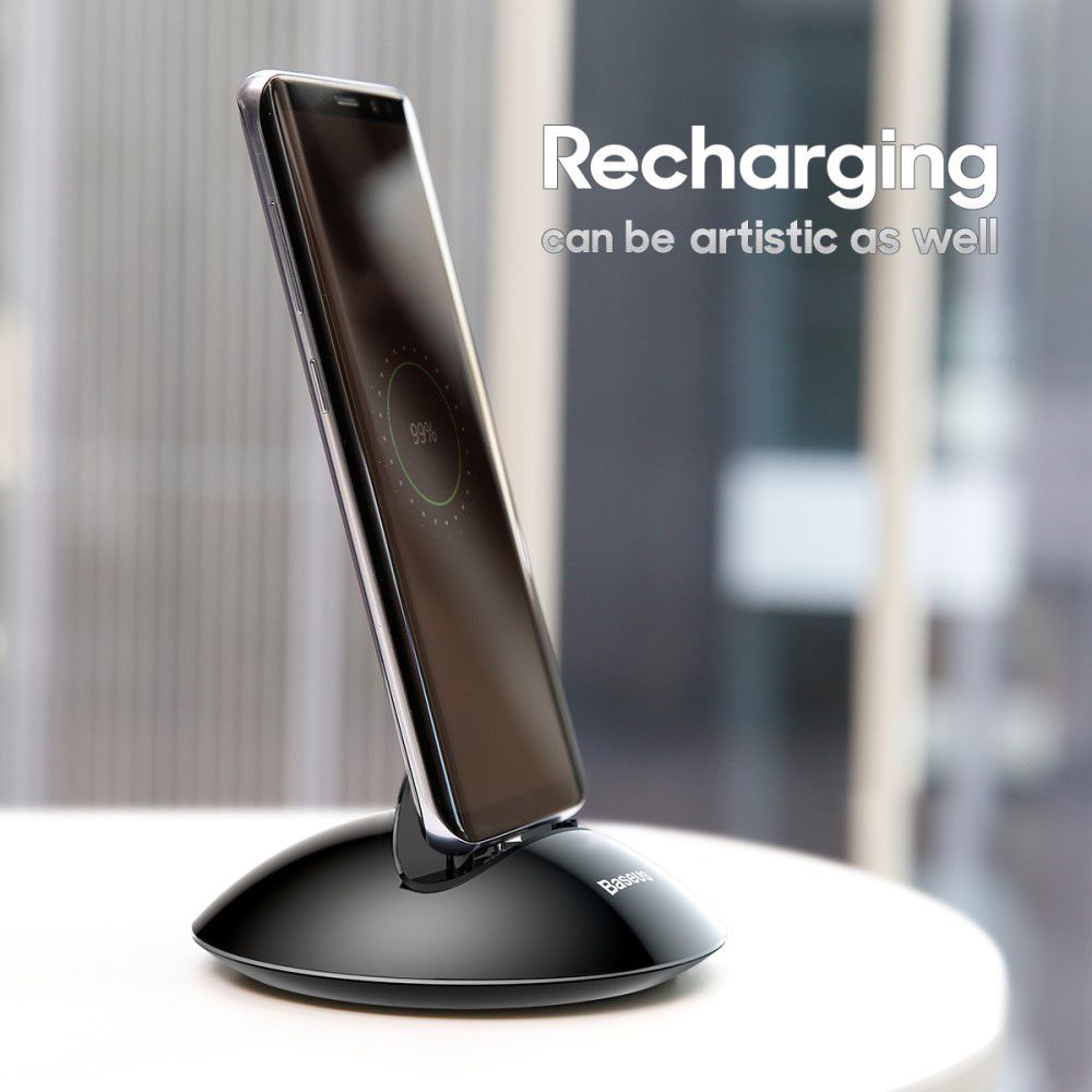 Baseus Northern Hemisphere Telefoonhouder met USB-C Oplader Zwart afbeelding 2
