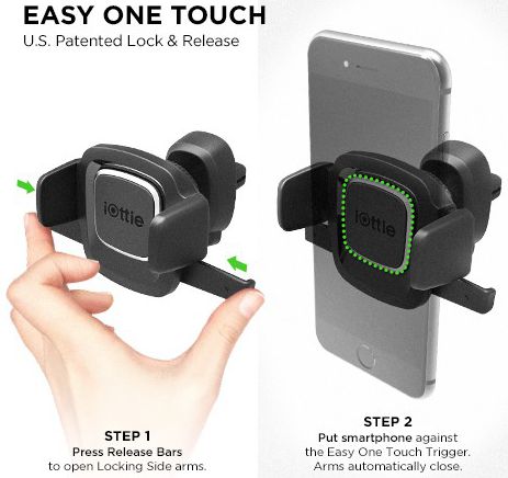 iOttie Easy One Touch 4 Air Vent Ventilatierooster Telefoonhouder afbeelding 4