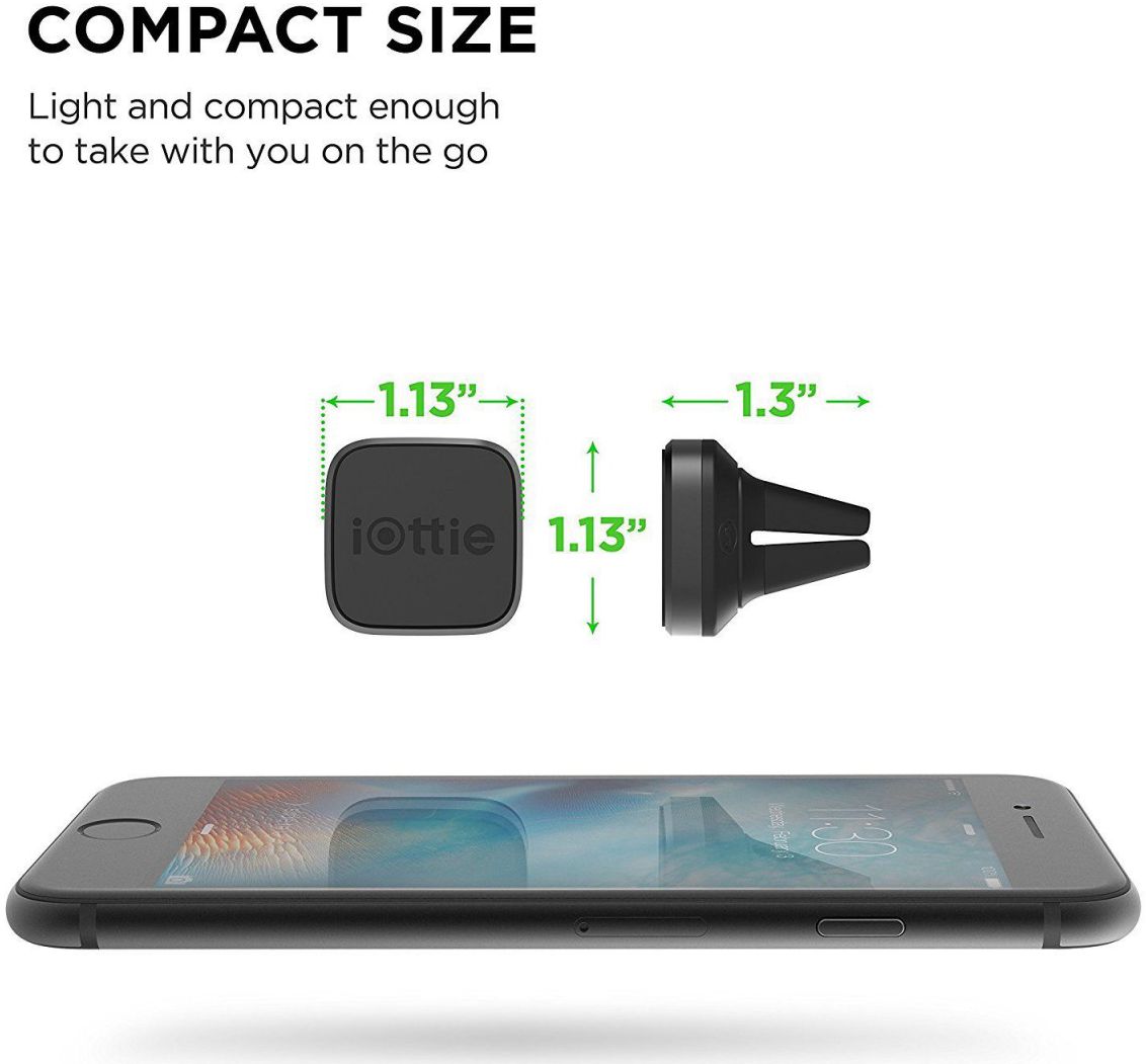 iOttie iTap Mini Magnetische Ventilatierooster Telefoonhouder Zwart afbeelding 5