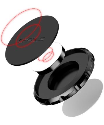 Cafele Compacte Universele Magnetische Houder met Sticker Zwart Houders