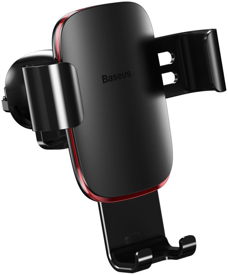 Baseus Metal Age Gravity Ventilatierooster Telefoonhouder Zwart afbeelding 1
