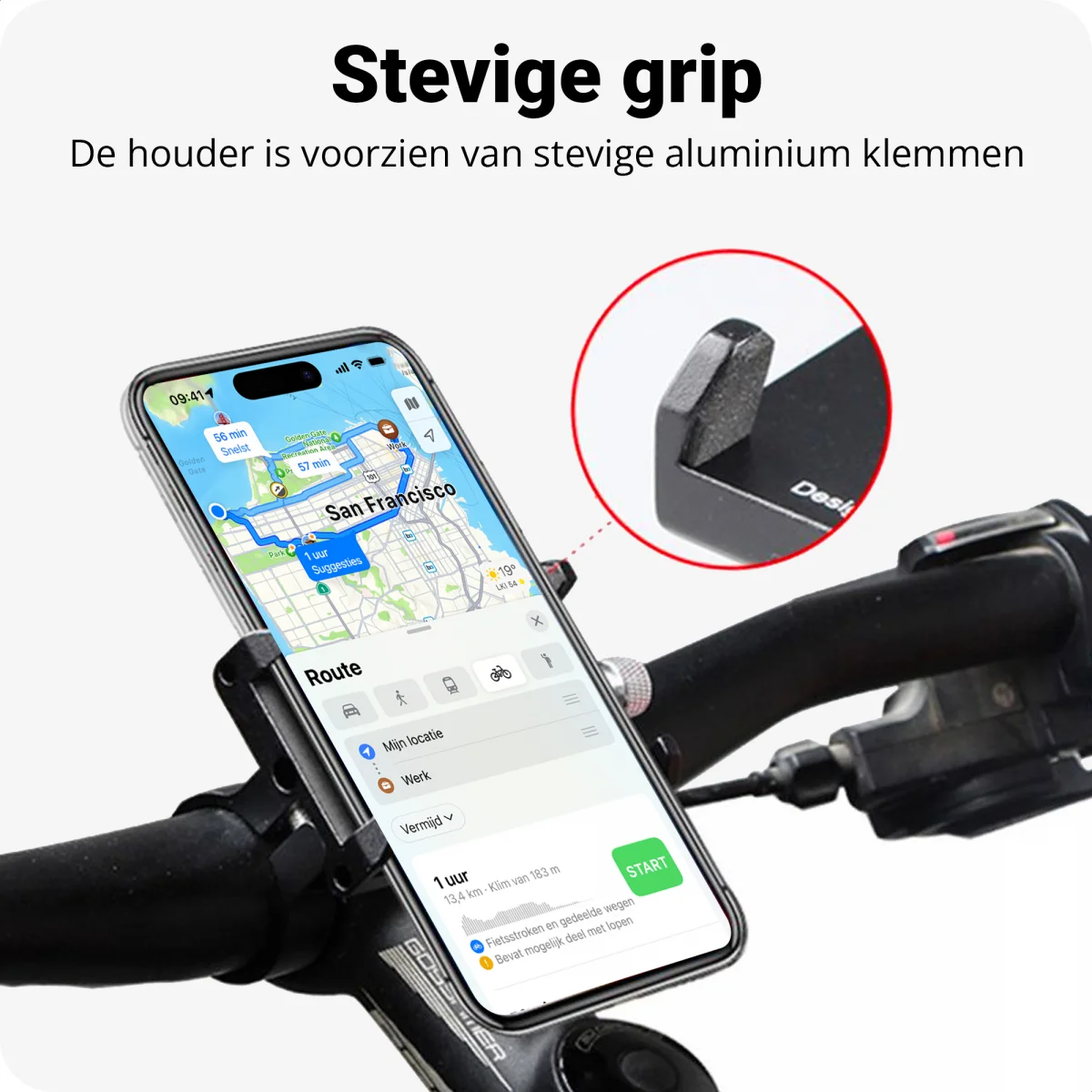 GUB Pro 1 Universele Fiets Telefoonhouder Voor Smartphone Rood afbeelding 2