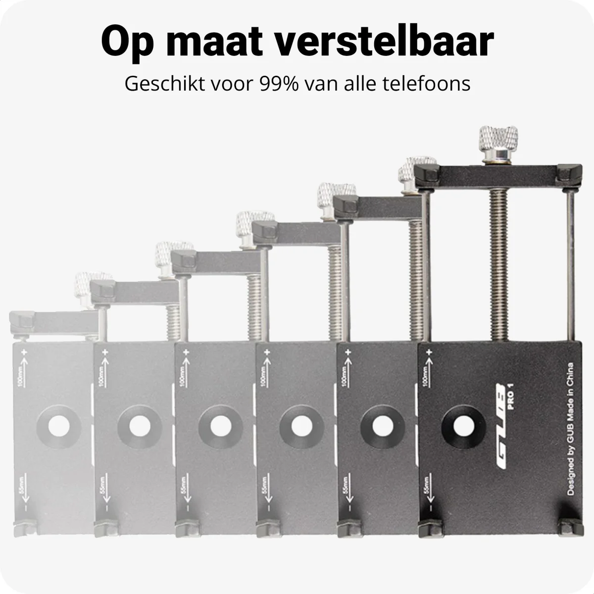 GUB Pro 1 Universele Fiets Telefoonhouder Voor Smartphone Rood afbeelding 3