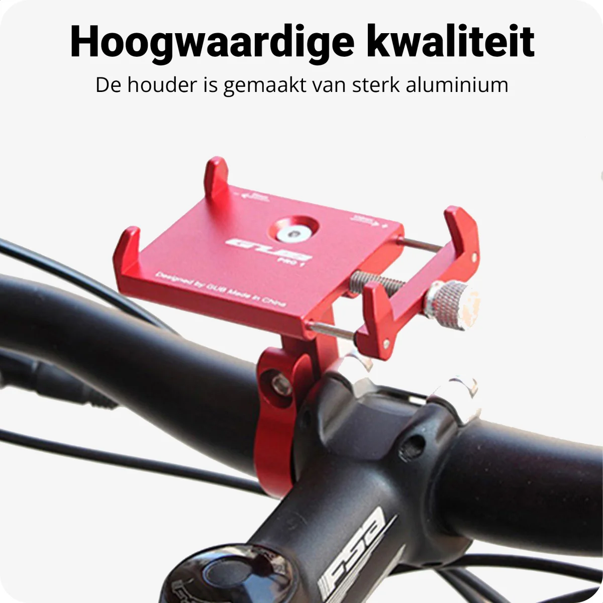 GUB Pro 1 Universele Fiets Telefoonhouder Voor Smartphone Rood afbeelding 5