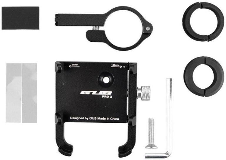 GUB Pro 2 Universele Verstelbare Telefoonhouder voor Fietsen Zilver afbeelding 9
