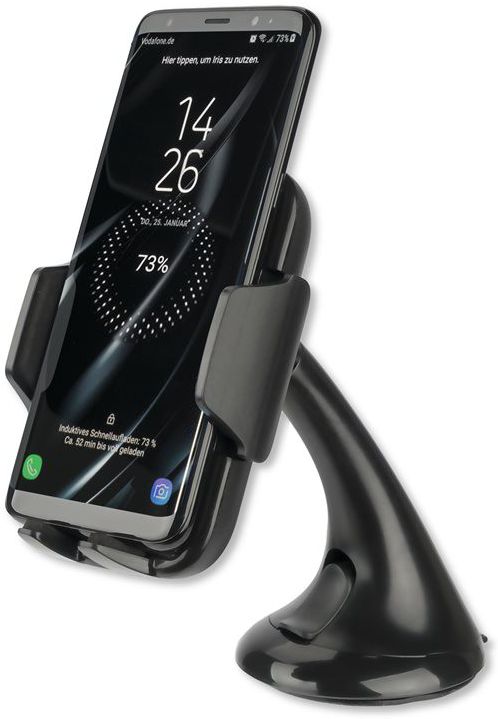 4Smarts VoltBeam Grip Authouder Telefoon met Draadloos Opladen Zwart afbeelding 1