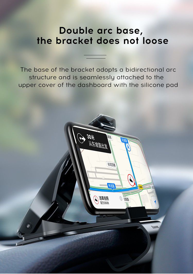 Baseus Direct-view Smartphone Houder Auto Dashboard Zwart afbeelding 5