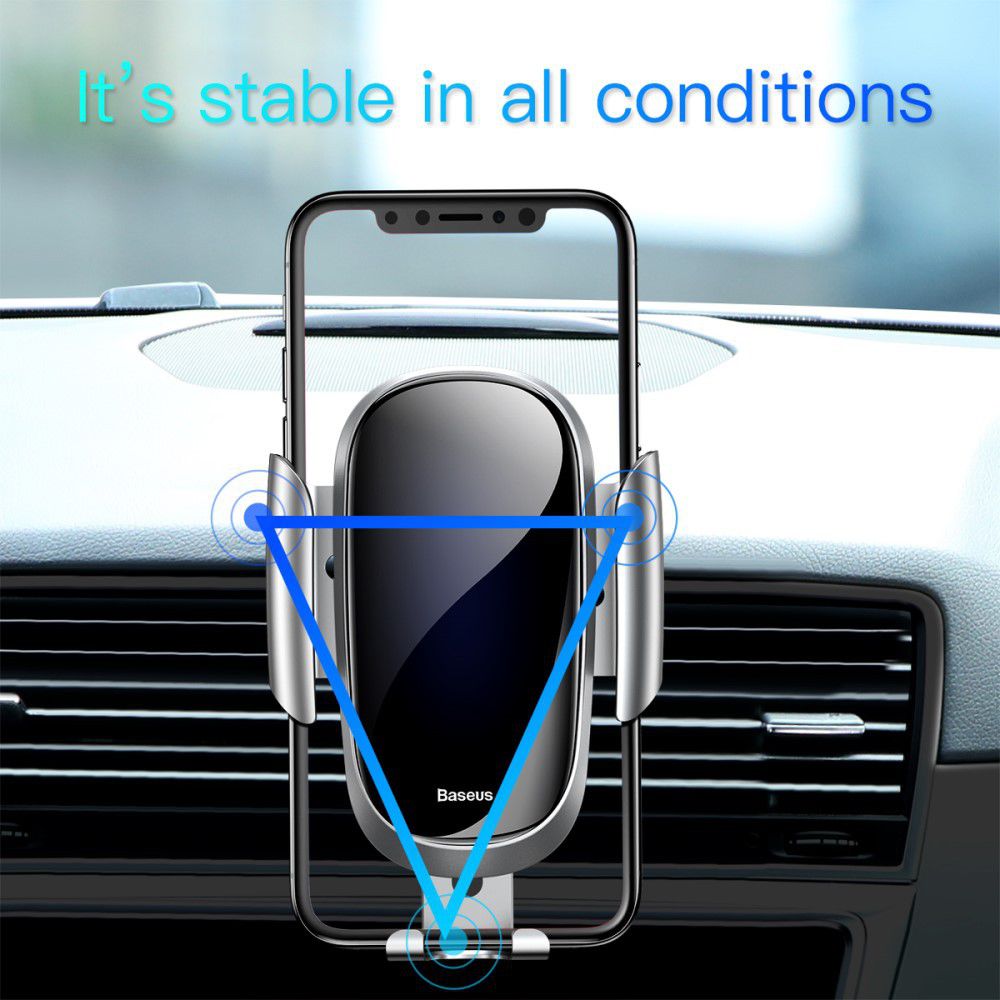 Baseus Future Gravity Verstelbare Ventilatie Telefoonhouder Blauw afbeelding 3