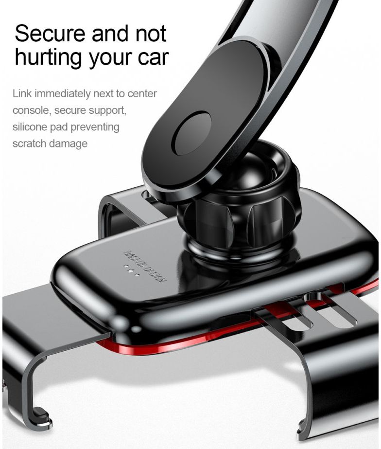 Baseus Metal Age Gravity Smartphonehouder Dashboard Auto Grijs afbeelding 23
