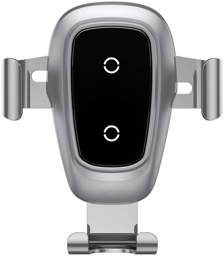 Baseus Metal Gravity Ventilatie Telefoonhouder Draadloos Laden Zilver afbeelding 5