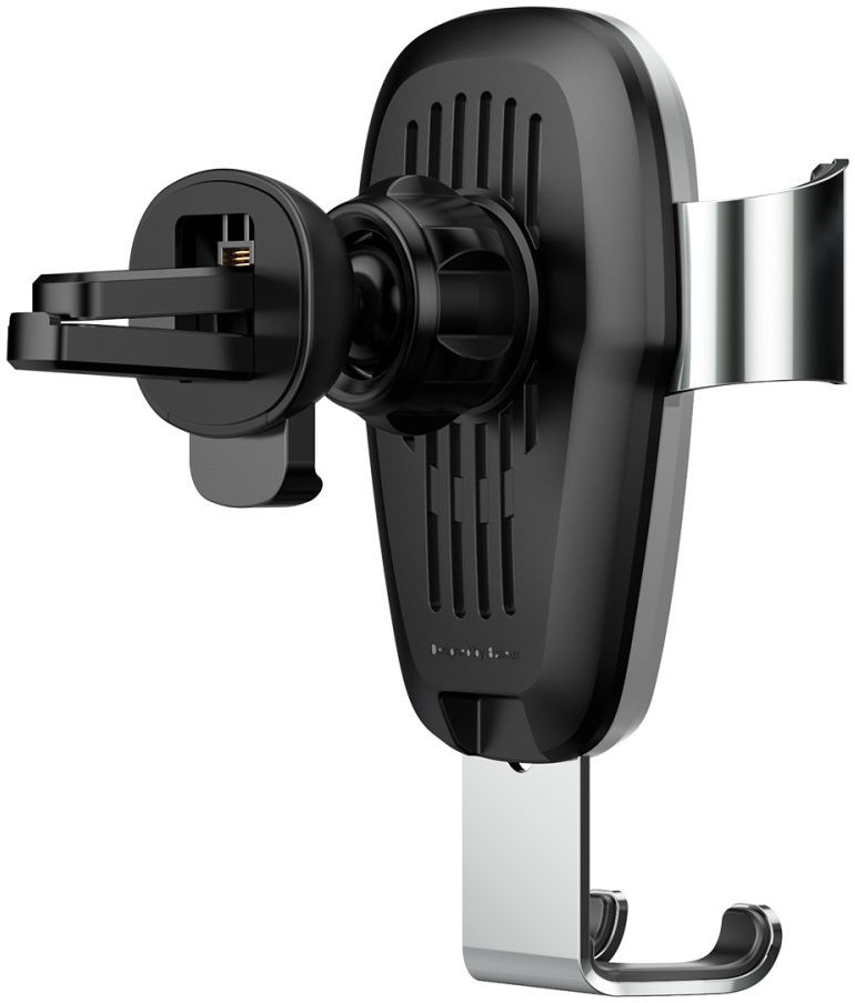 Baseus Metal Gravity Ventilatie Telefoonhouder Draadloos Laden Zilver afbeelding 6