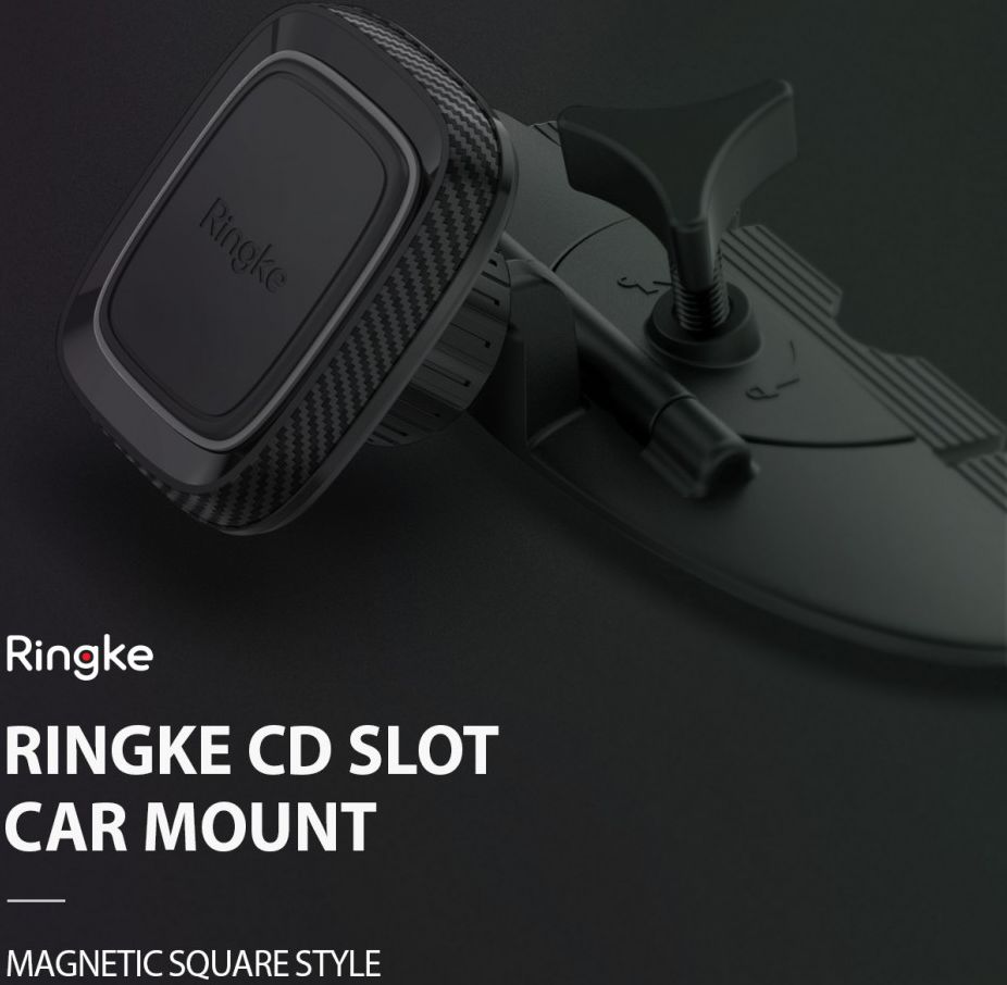 Ringke Magnetische CD-Speler Houder Square Zwart afbeelding 4