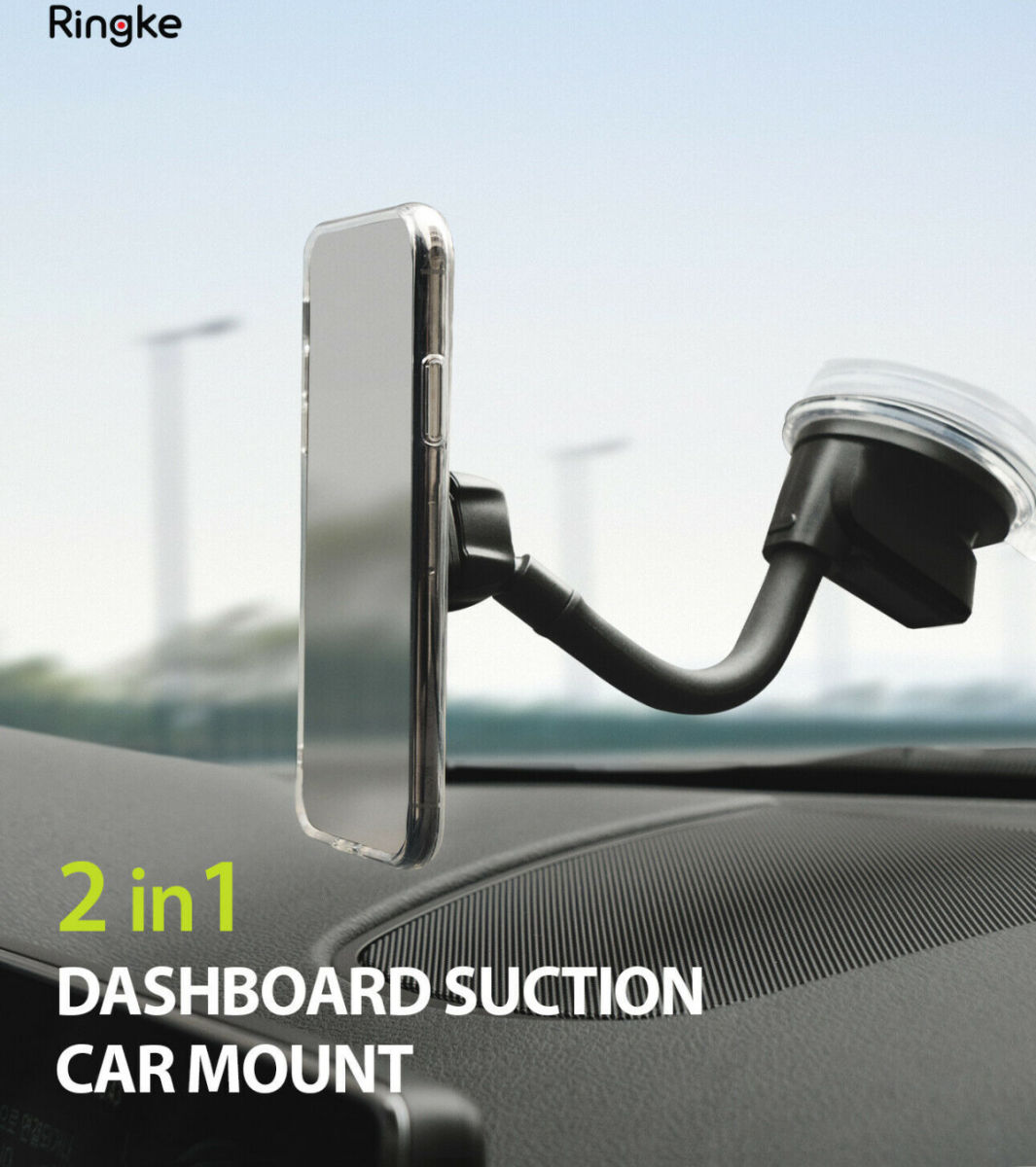 Ringke Magnetische Dashboard Autohouder Square Zwart afbeelding 4