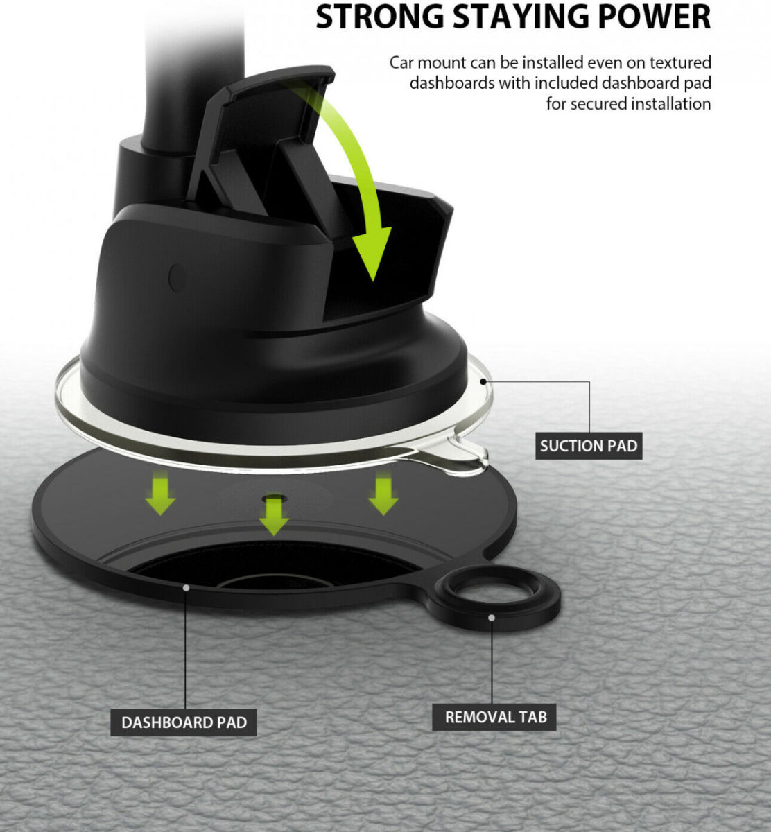 Ringke Magnetische Dashboard Autohouder Square Zwart afbeelding 7