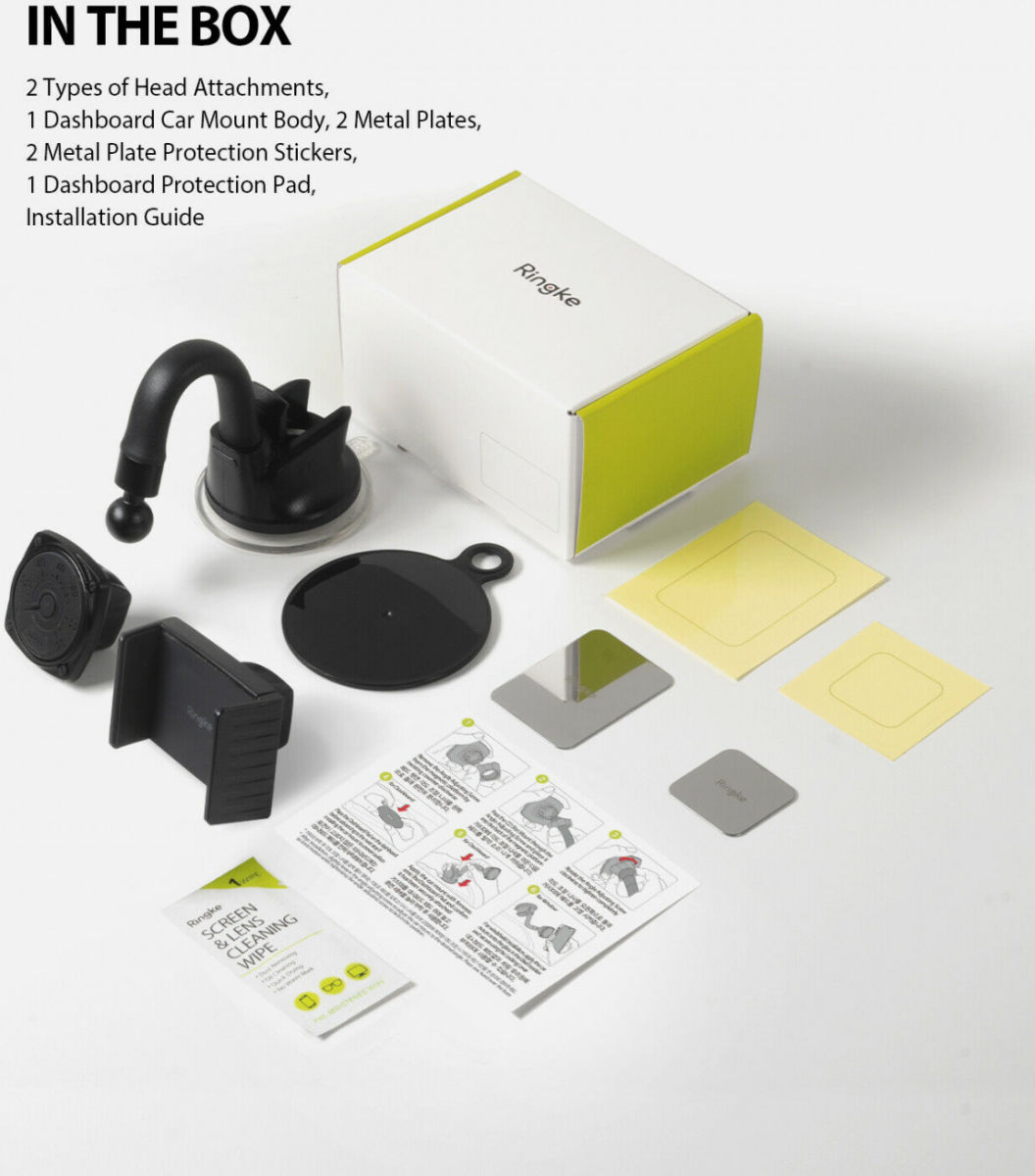 Ringke Magnetische Dashboard Autohouder Square Zwart afbeelding 8