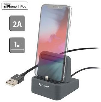 4Smarts uDock Lighting Charging Station Zwart afbeelding 1