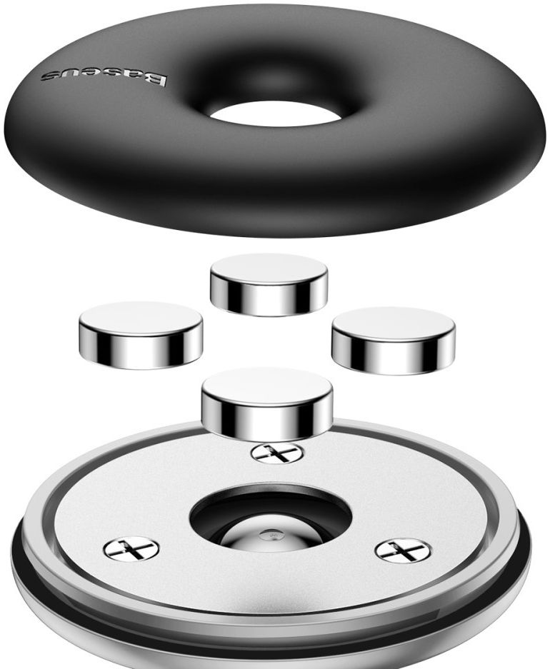Baseus Star Ring Magnetische Auto Dashboard Telefoonhouder Zilver afbeelding 6