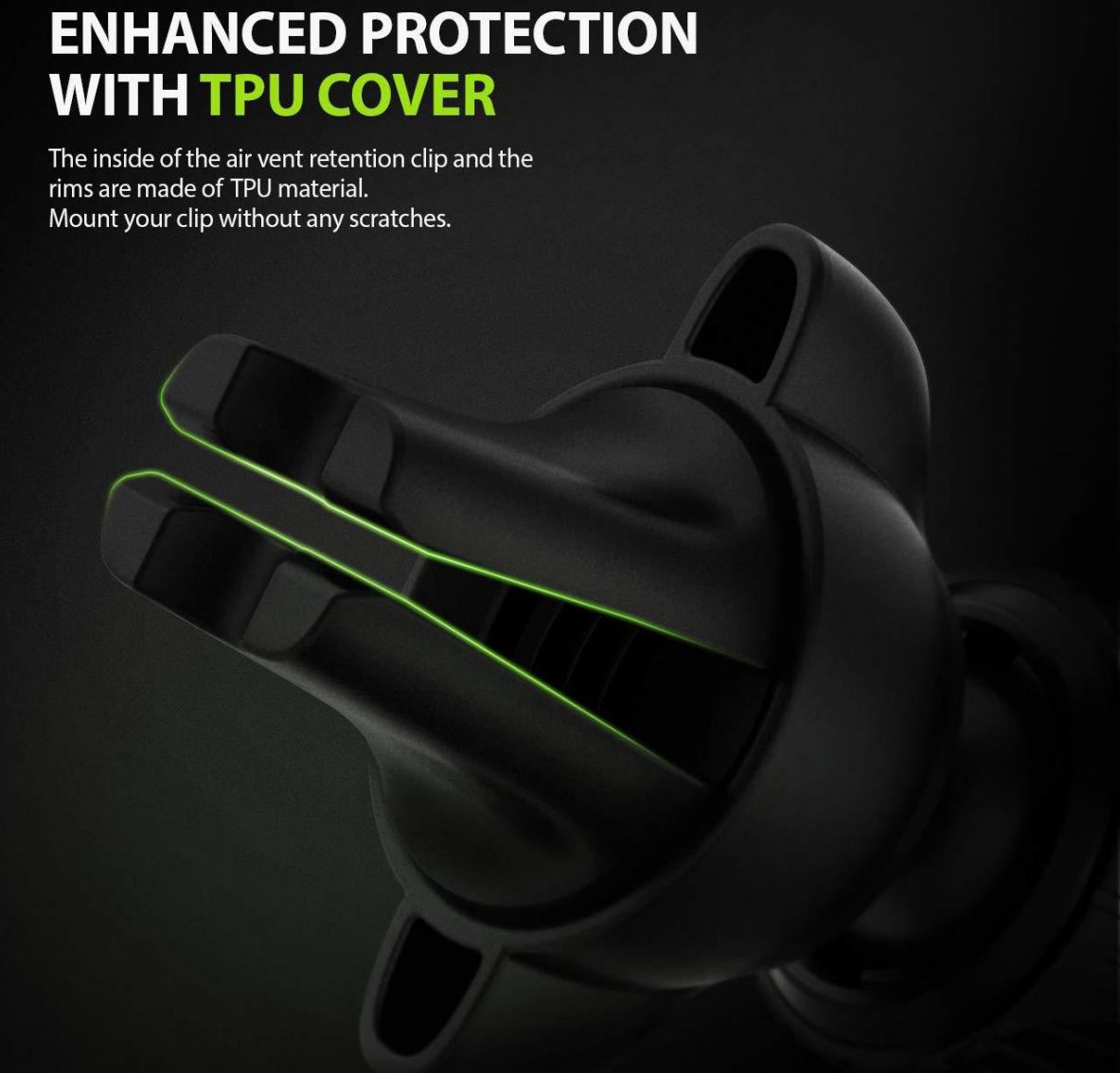 Ringke Power Clip Wing Ventilatie Telefoonhouder Car Mount Zwart afbeelding 10
