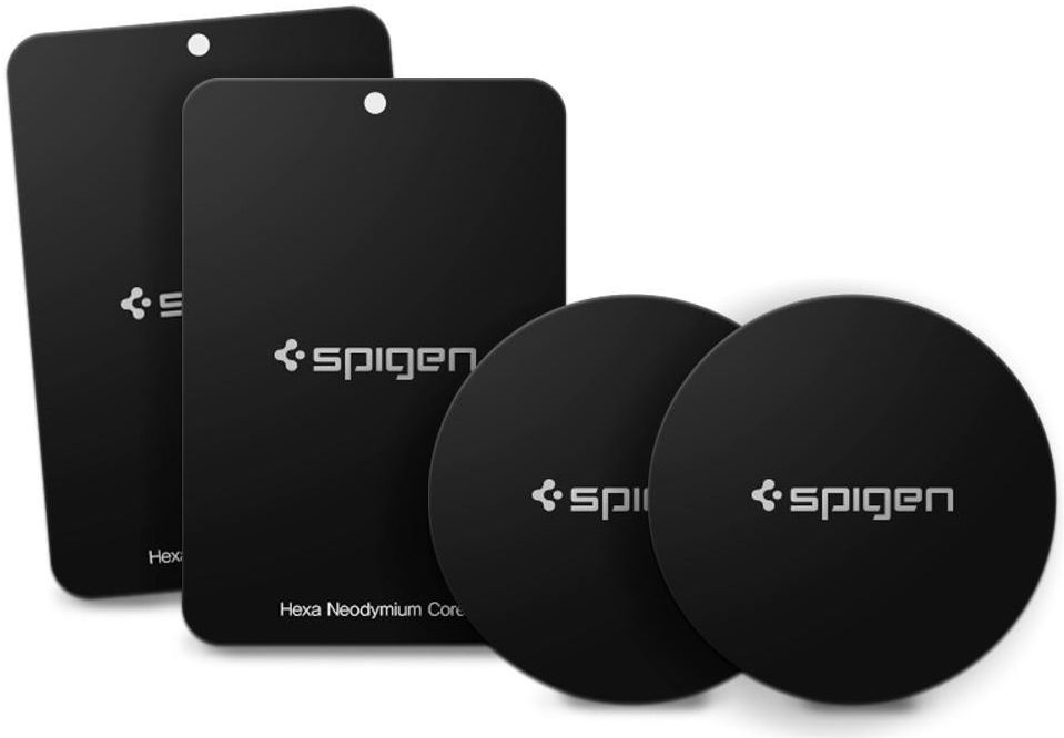 Spigen Kuel A210 Metalen Plaatjes Set Zwart afbeelding 1