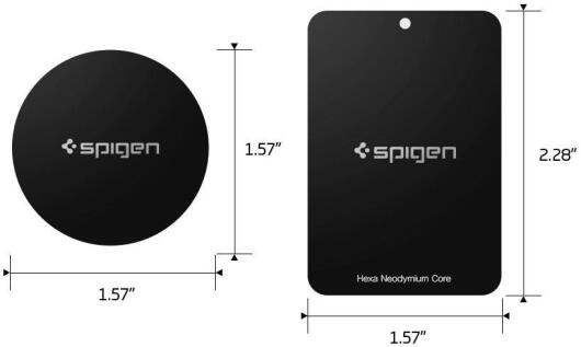 Spigen Kuel A210 Metalen Plaatjes Set Zwart afbeelding 6