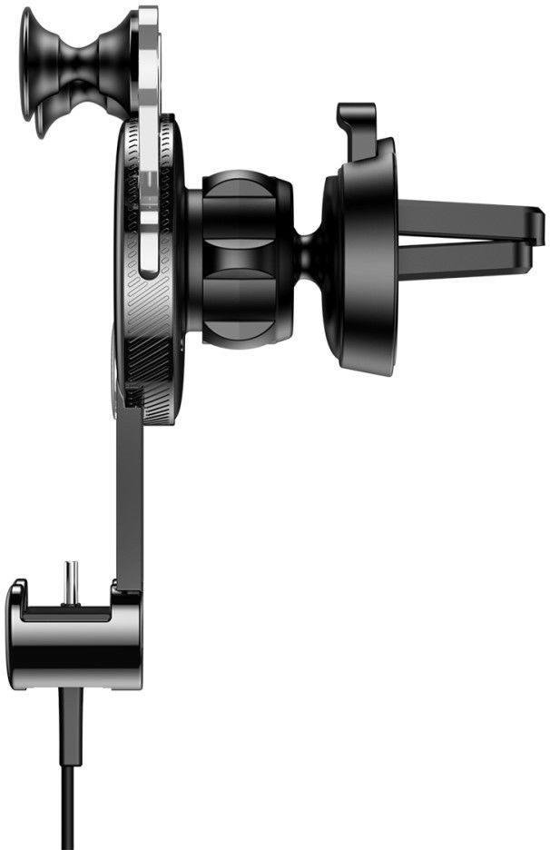 Baseus USB-C 360º Ventilatierooster Autohouder Zilver afbeelding 4