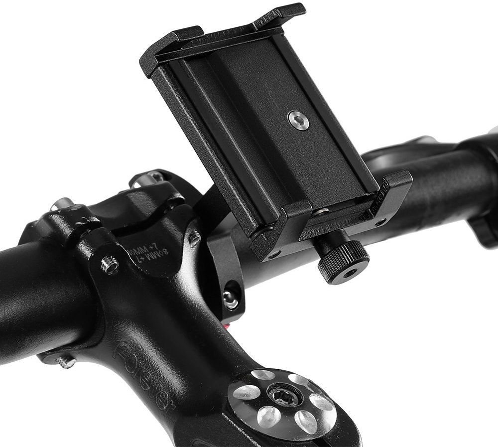 Universele Aluminium Smartphonehouder voor Fietsen Zwart afbeelding 2