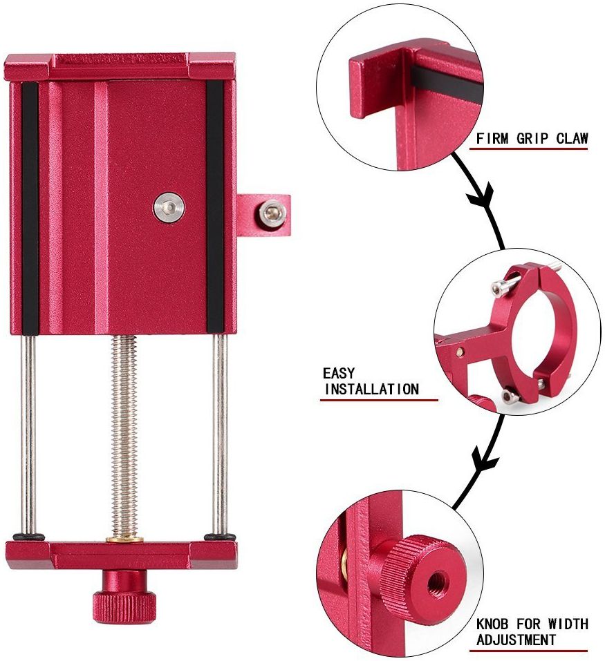 Universele Aluminium Smartphonehouder voor Fietsen Rood afbeelding 10