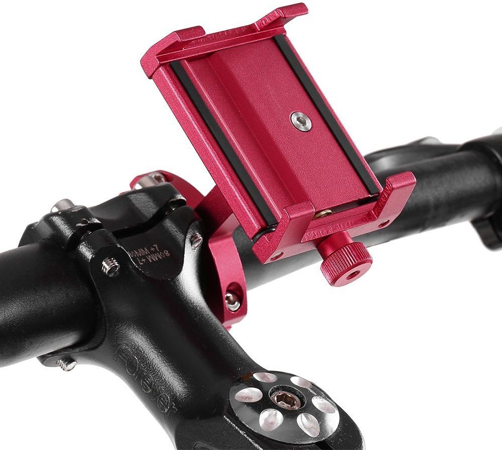 Universele Aluminium Smartphonehouder voor Fietsen Rood afbeelding 2
