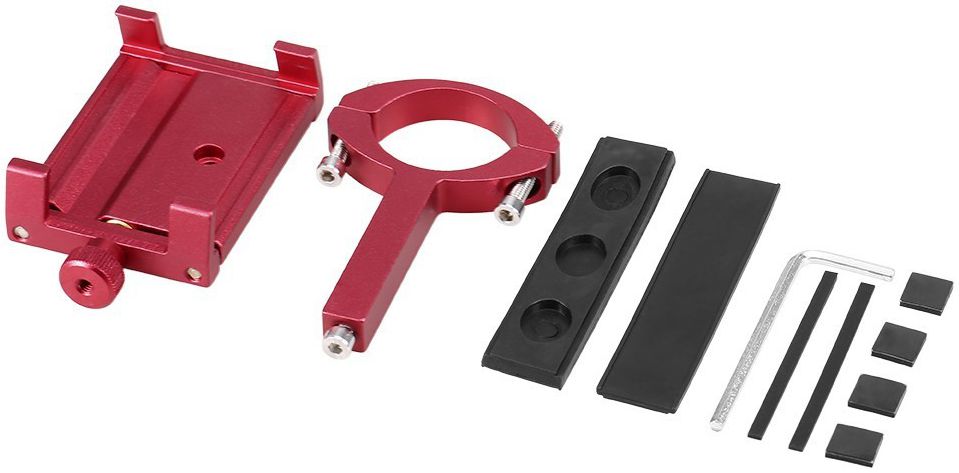 Universele Aluminium Smartphonehouder voor Fietsen Rood afbeelding 4