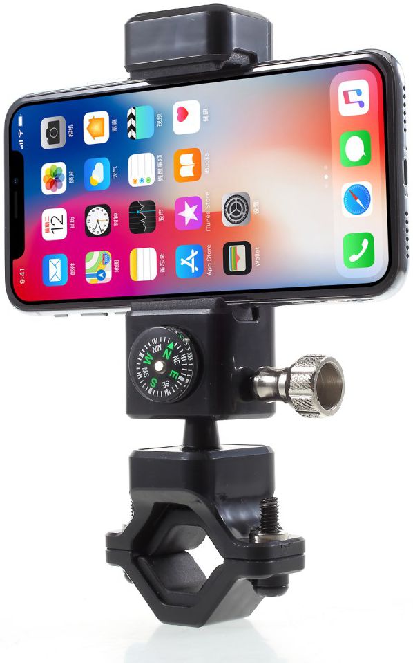 Universele Telefoonhouder Fiets met Kompas Voor Smartphones Zwart afbeelding 11