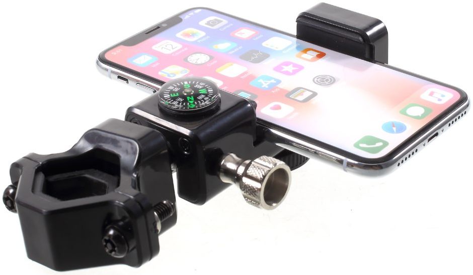 Universele Telefoonhouder Fiets met Kompas Voor Smartphones Zwart afbeelding 14