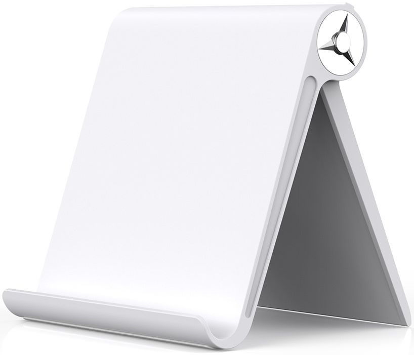 Universele Verstelbare Bureau Standaard voor Smartphones Wit afbeelding 1