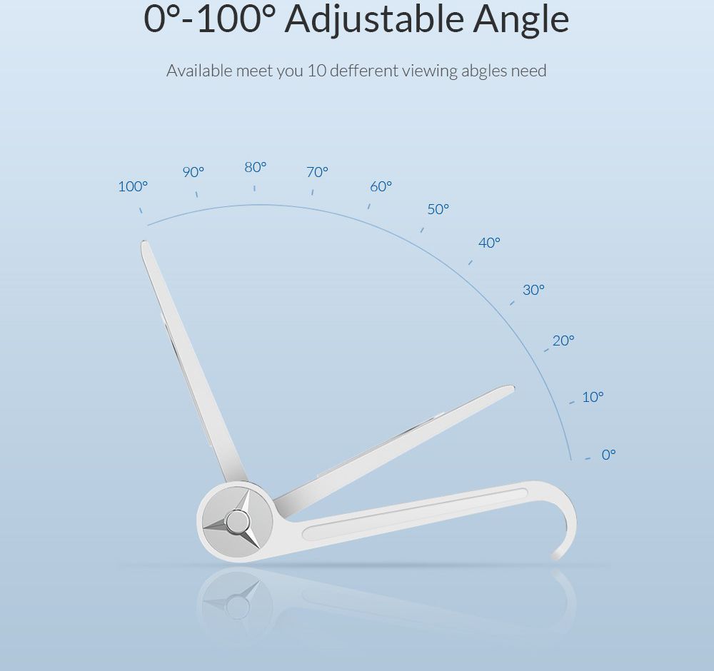 Universele Verstelbare Bureau Standaard voor Smartphones Wit afbeelding 4