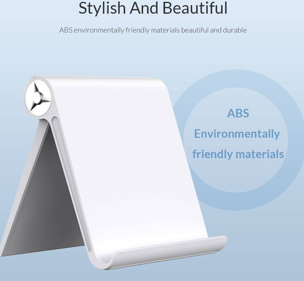 Universele Verstelbare Bureau Standaard voor Smartphones Wit afbeelding 6