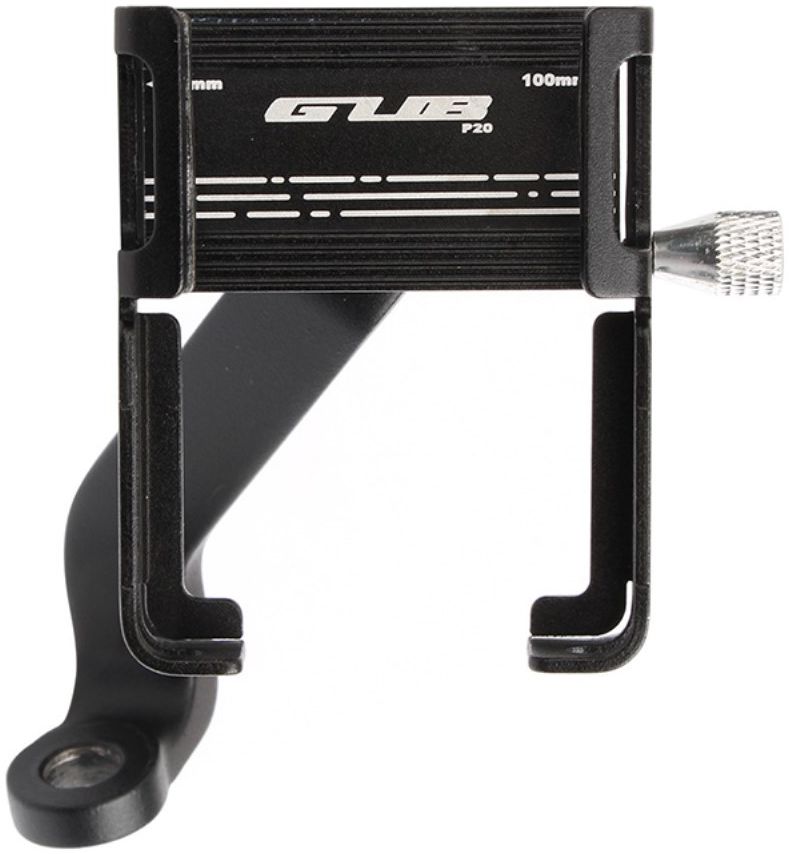 GUB P20 Verstelbare Aluminium Telefoonhouder Motor of Scooter Zwart afbeelding 2