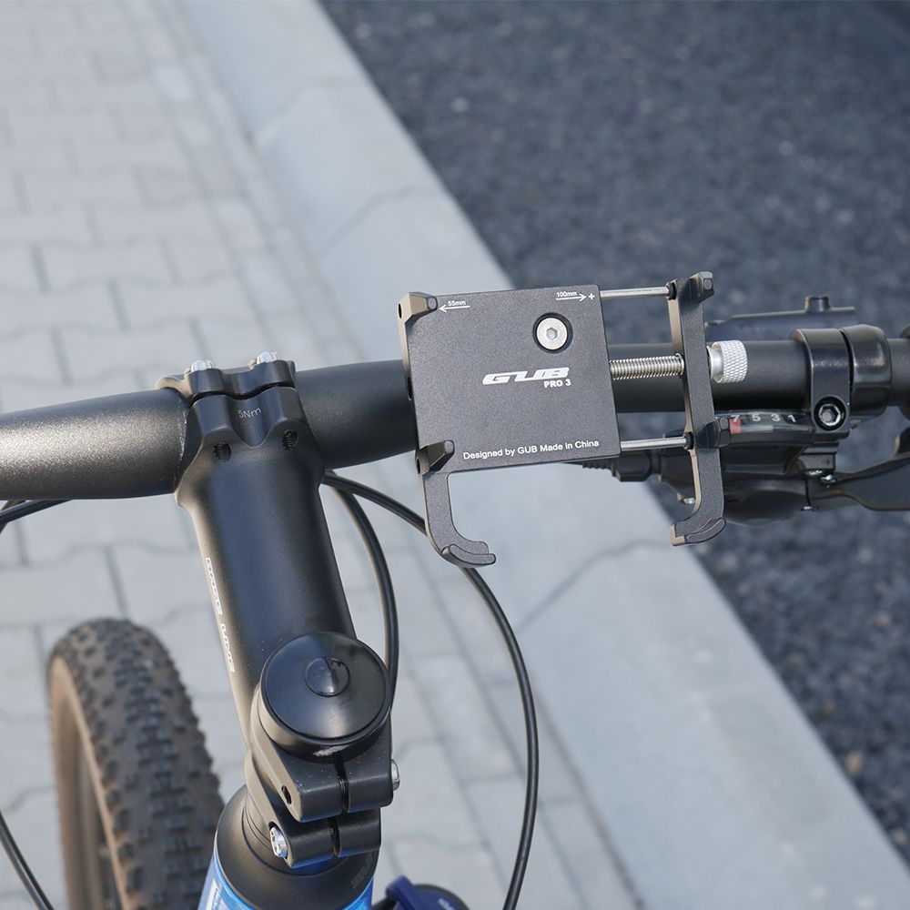 GUB Pro 3 Universele Fiets/Motor Telefoonhouder voor Smartphones Grijs afbeelding 2
