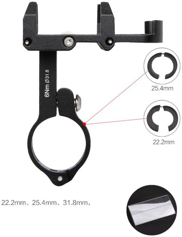 GUB Pro 3 Universele Fiets/Motor Telefoonhouder voor Smartphones Grijs afbeelding 9