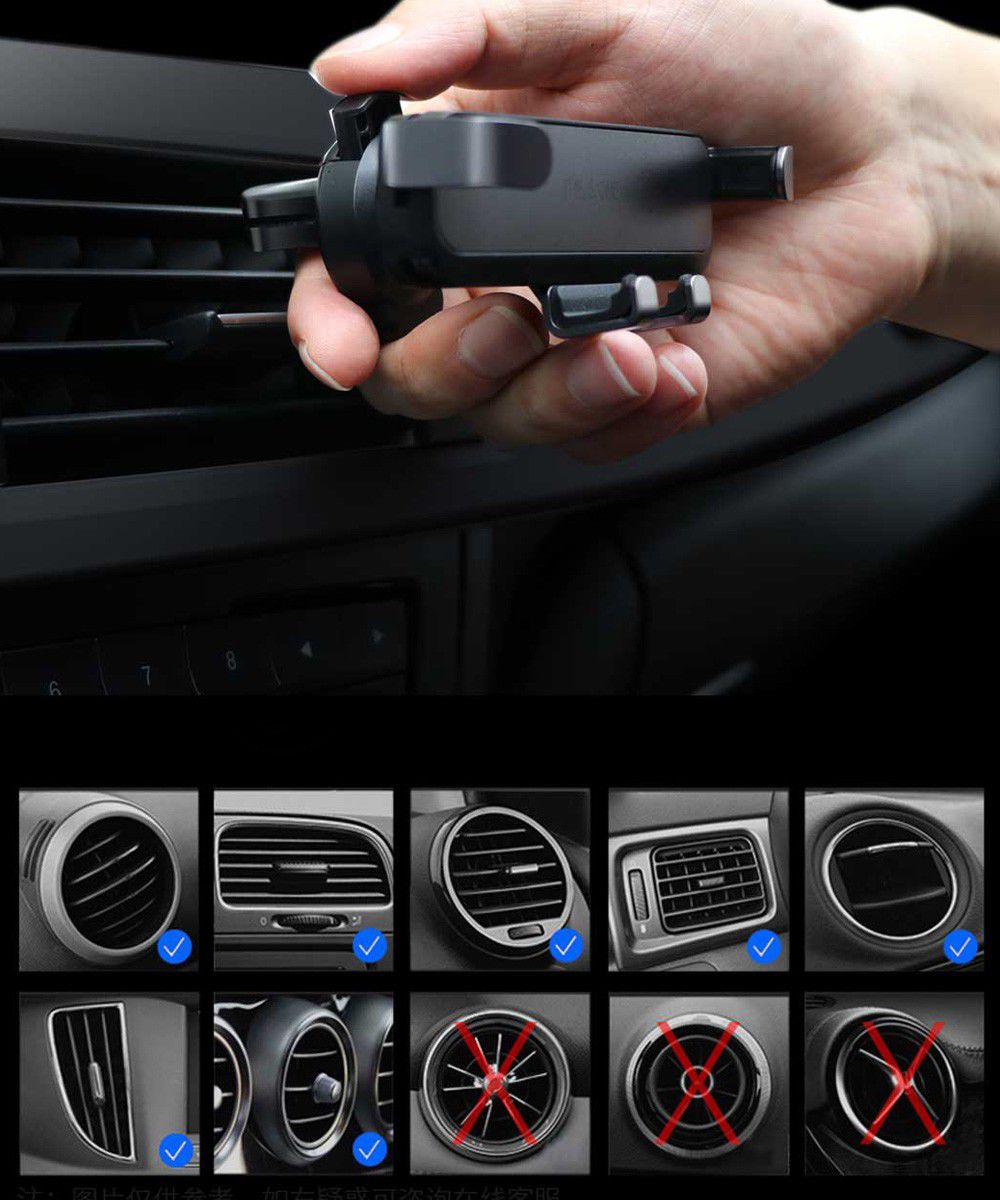 This Is One Pro Gravity Ventilatierooster Telefoonhouder Zwart afbeelding 11