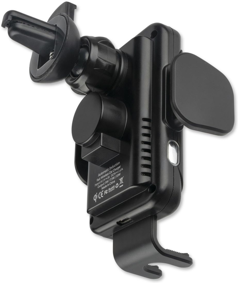 4Smarts VoltBeam Touch Authouder Telefoon met Draadloos Opladen Zwart afbeelding 4