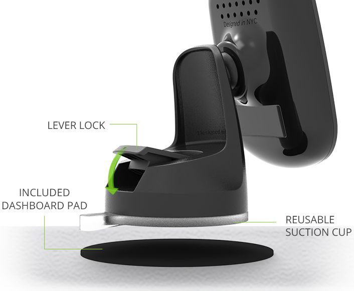 iOttie iTap Wireless 2 Dash Fast Charge Draadloos Laden Houder Zwart afbeelding 6