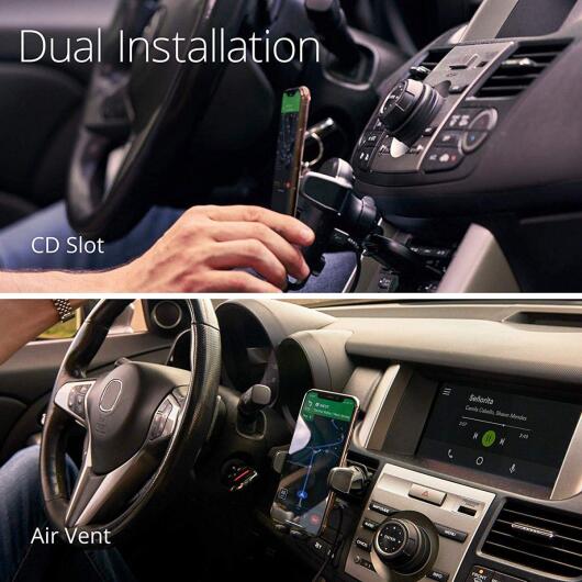 iOttie Auto Sense Draadloos Laden 2 in 1 Auto Ventilatie Houder Zwart afbeelding 2