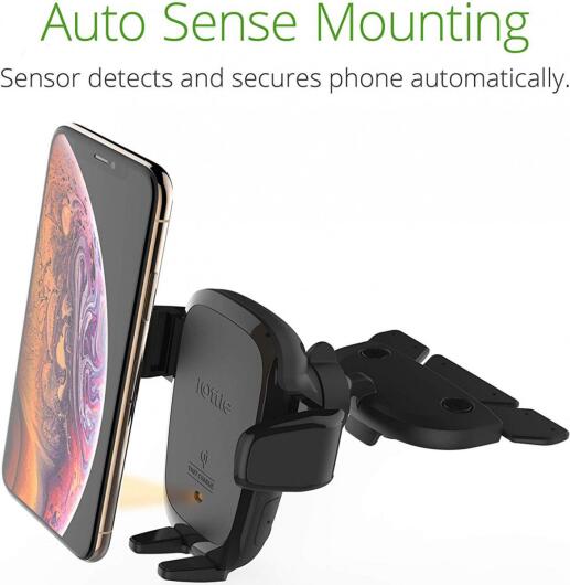 iOttie Auto Sense Draadloos Laden 2 in 1 Auto Ventilatie Houder Zwart afbeelding 5