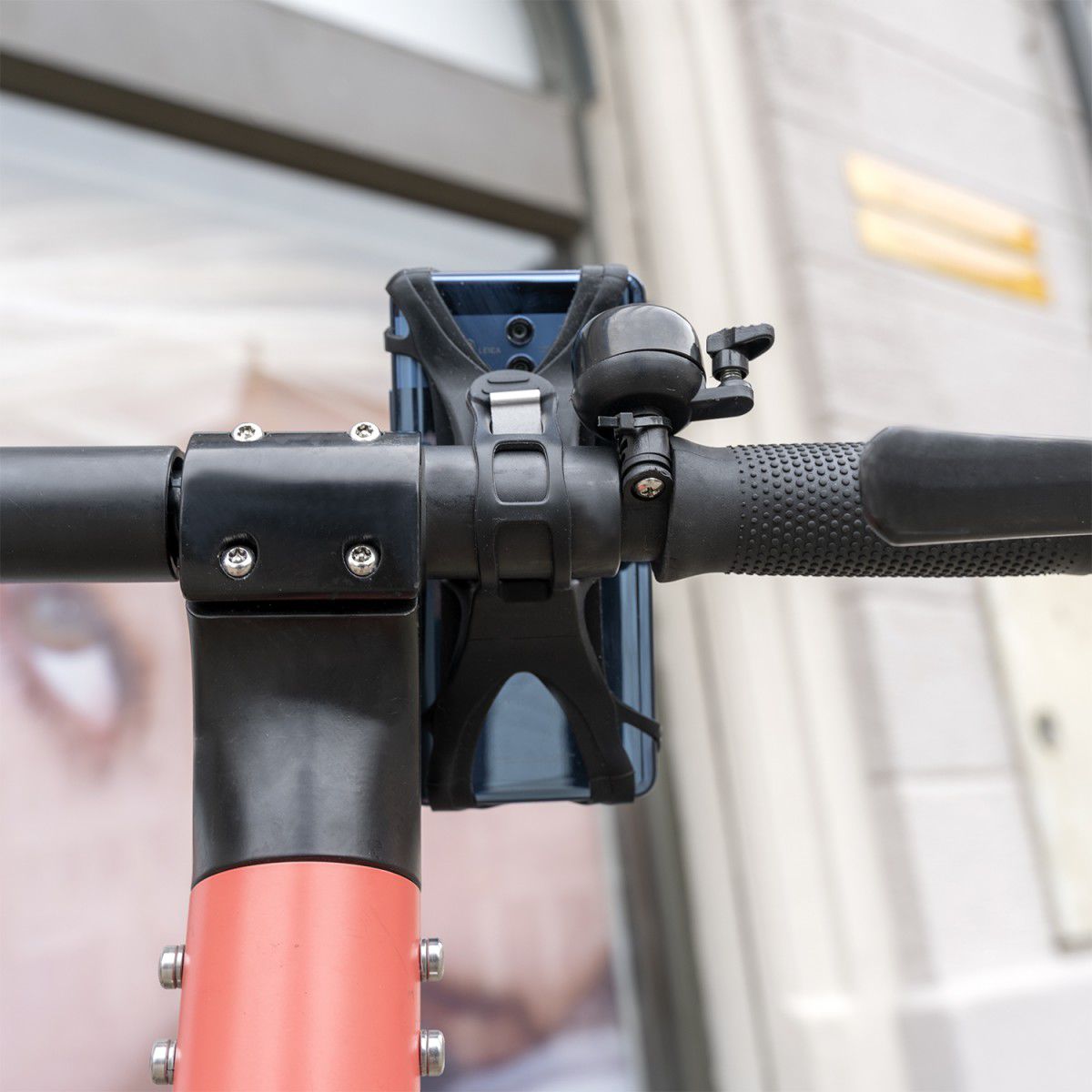 4smarts CITY Universele Siliconen Fiets Houder Zwart afbeelding 2