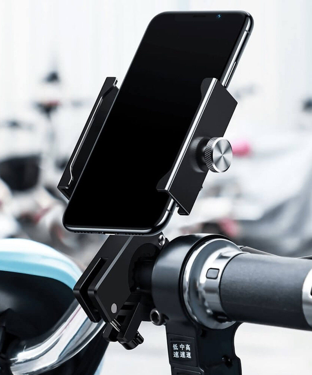 Baseus Knight Telefoonhouder Fiets/Motor/Scooter Stuur/Spiegel Zwart afbeelding 2