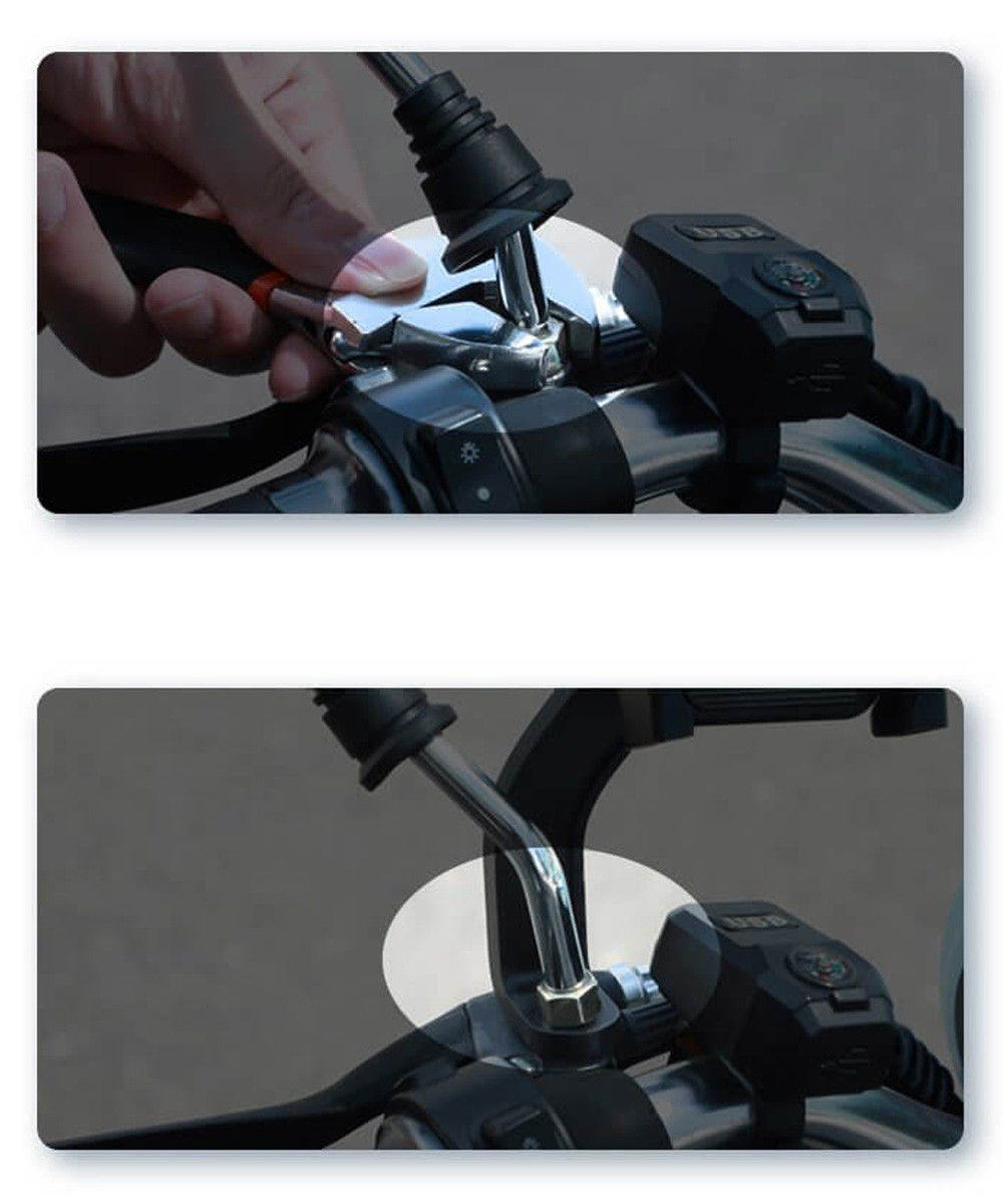 Baseus Knight Telefoonhouder Fiets/Motor/Scooter Stuur/Spiegel Zwart afbeelding 11