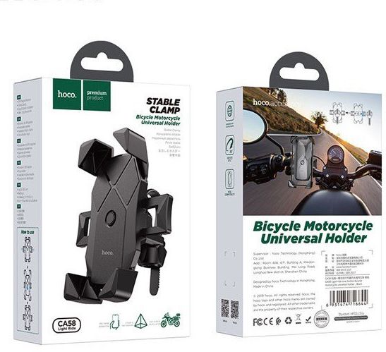 Hoco Light Ride Series Fiets en Motor Stuur Houder Zwart afbeelding 5