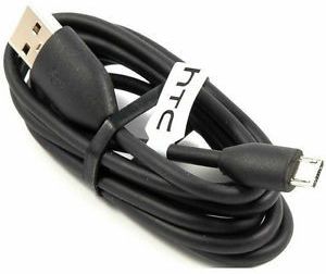 HTC DC M410 Micro USB kabel 1 meter zwart afbeelding 1