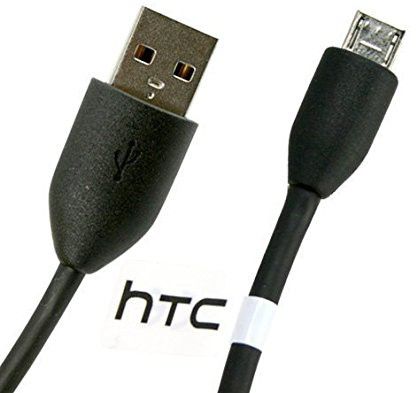 HTC DC M410 Micro USB kabel 1 meter zwart afbeelding 3