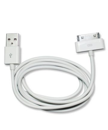 rammelaar Druipend Slot 30-pins kabel 2m wit voor Apple iPhone & iPad | GSMpunt.nl