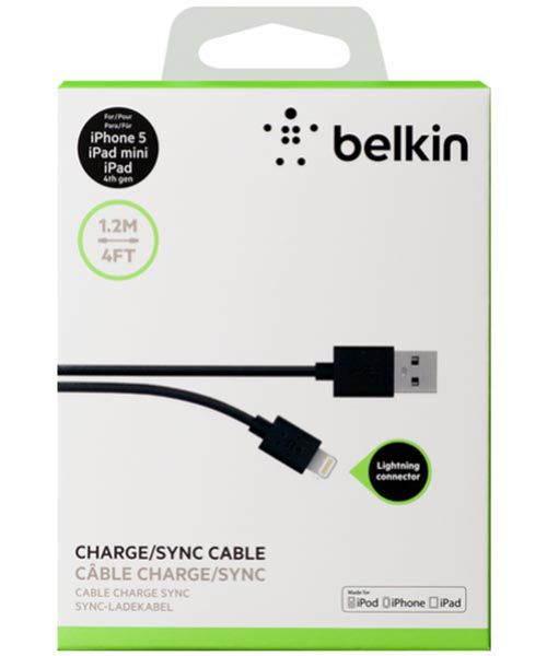 Belkin Mixit Lightning Naar USB Datakabel 1.2m Zwart afbeelding 4